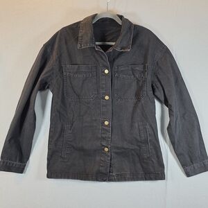 Women's Black Denim Jacket Size Small